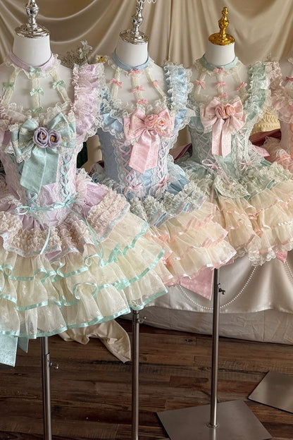 [Pre-order] Rose Ribbon Fairy Princess Dress + Accessories