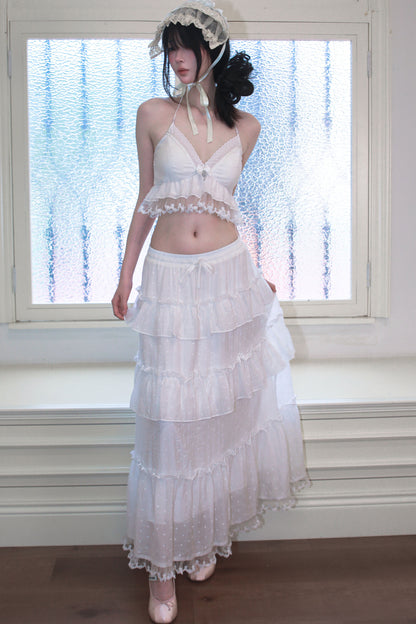 White Resort Maxi Skirt + Top
