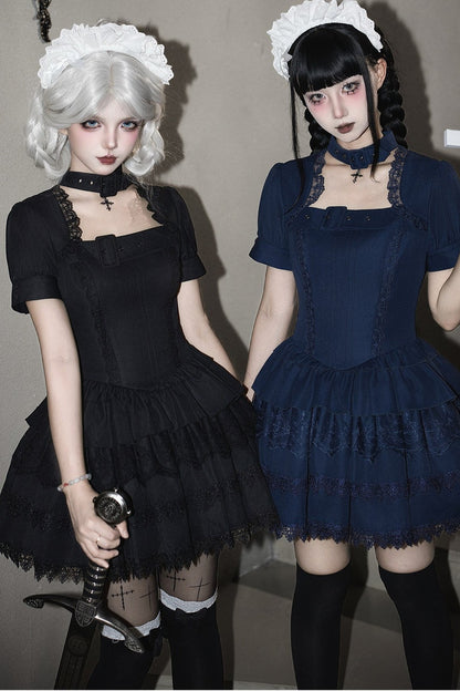 Dark Gothic Maid Lolita Set