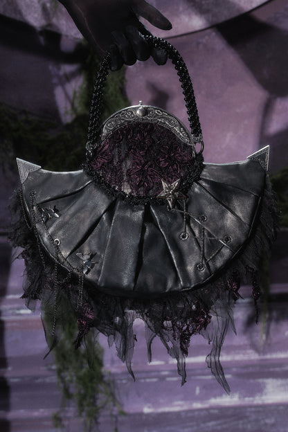 Gothic Crystal Tassel Handheld Shoulder Bag