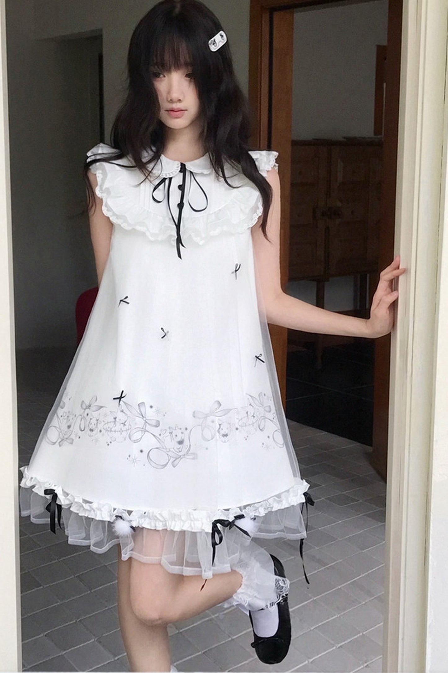 月うさぎプリンセスドールワンピース