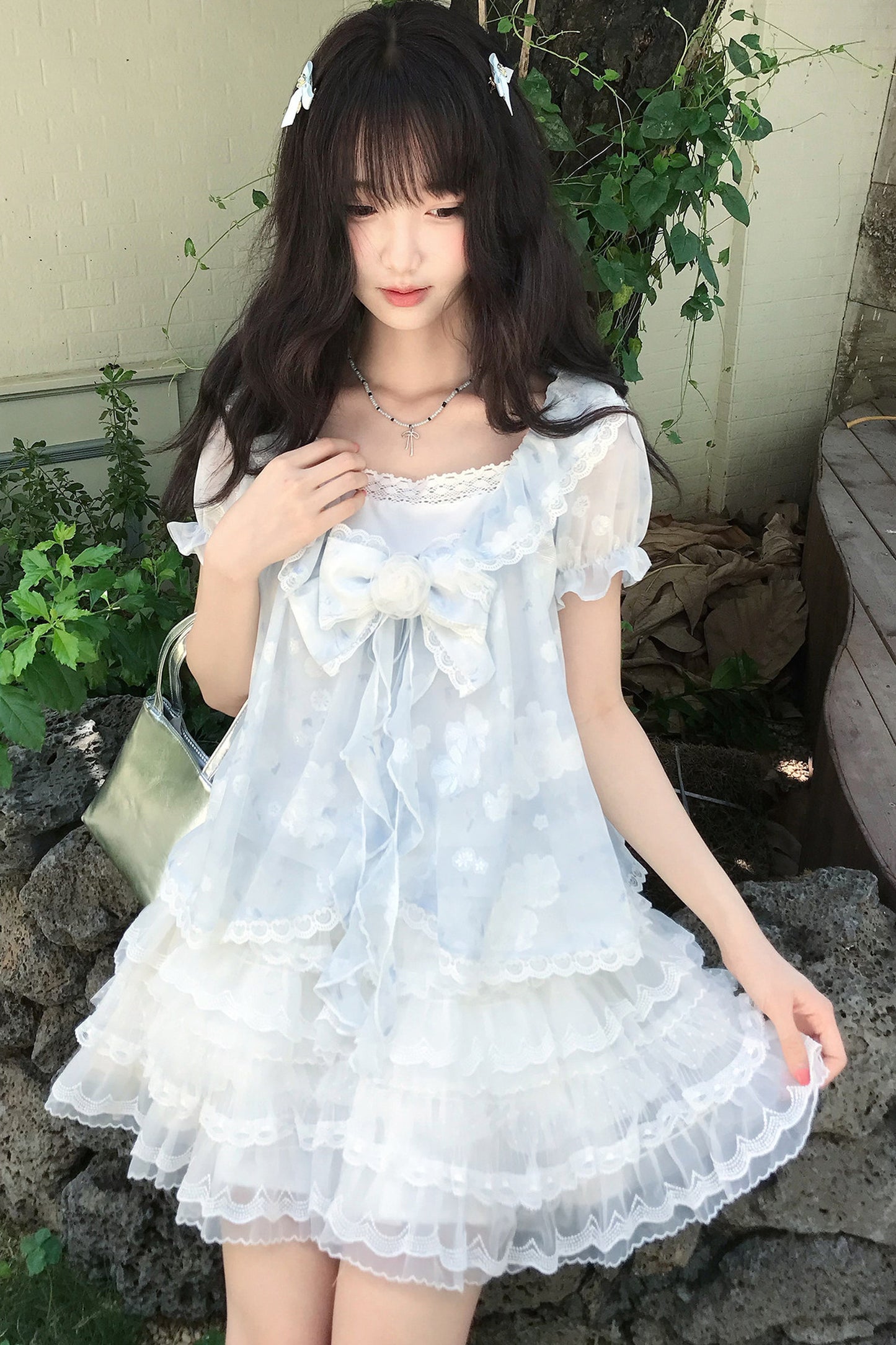 レースティアードスカート
