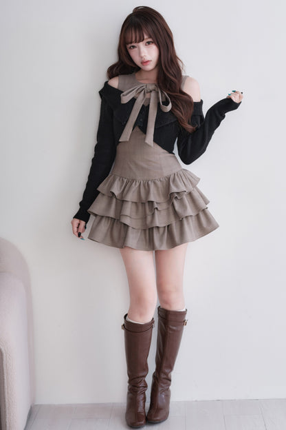 Multi-Layered Knit Top and Dress Set