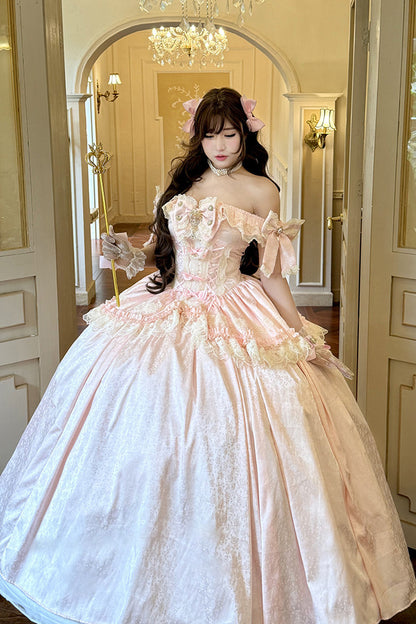 Pink Bow Gown+Accessesory
