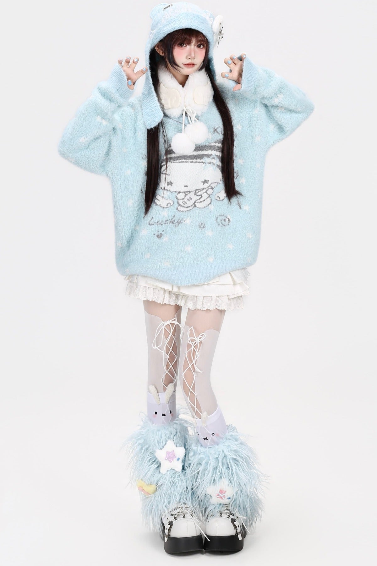 Cat Guitar Knit Sweater