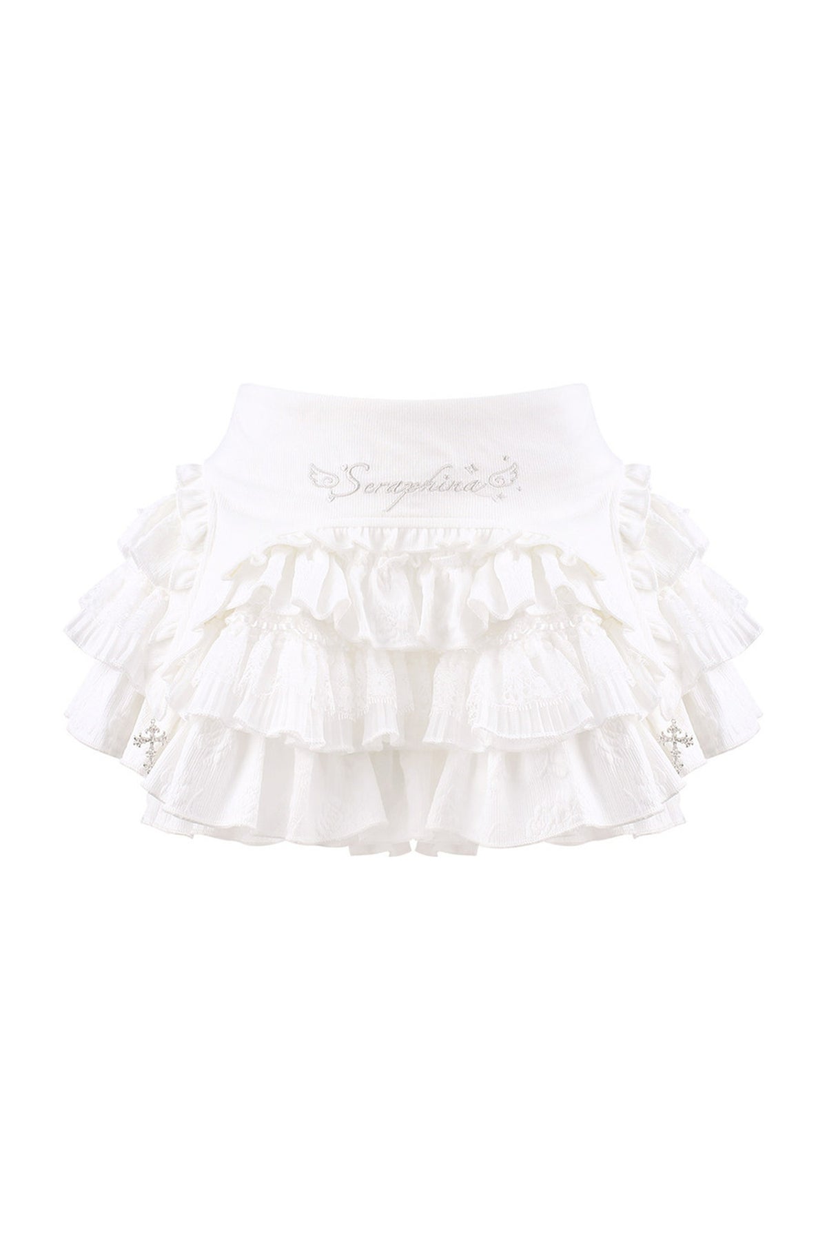 White Off-Shoulder Top and Tiered Skirt Set-Up