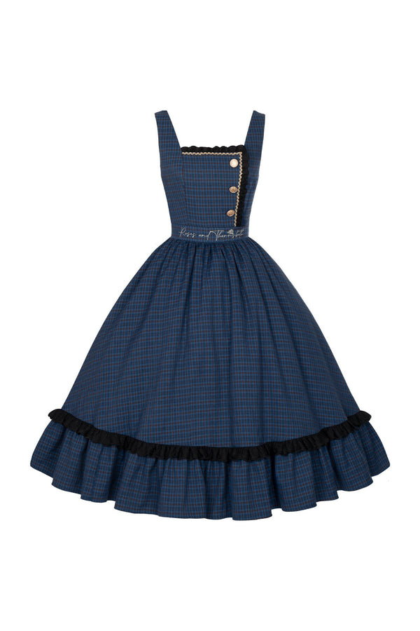 Royal Academy Plaid Cape Lolita Dress