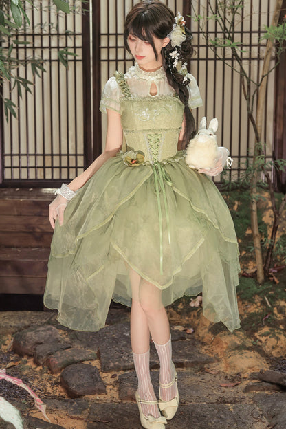 Robe de princesse chinoise romantique + accessoires