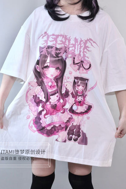 Dream Print Subculture Oversized T-Shirt
