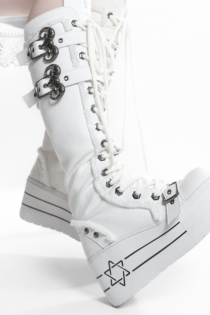 Satanic Contract Platform Boots