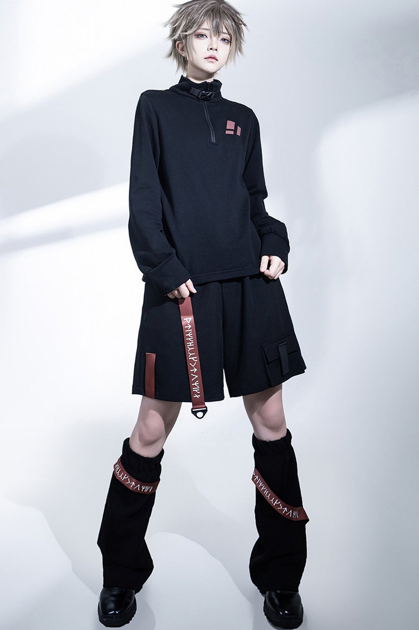 Wasteland Techwear Slim-Fit Pants+Leg warmers
