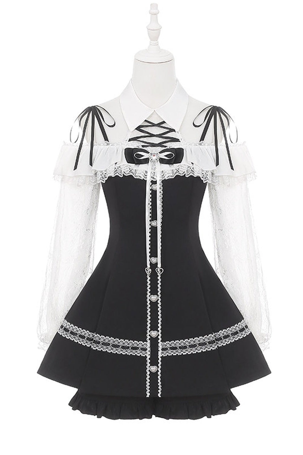 Off-Shoulder Dress and Shorts Set