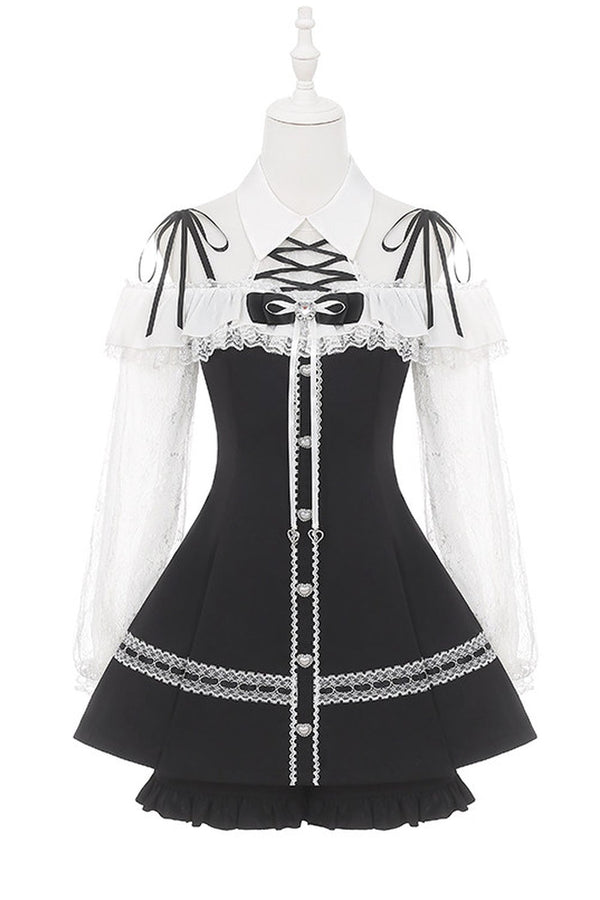 Off-Shoulder Dress and Shorts Set