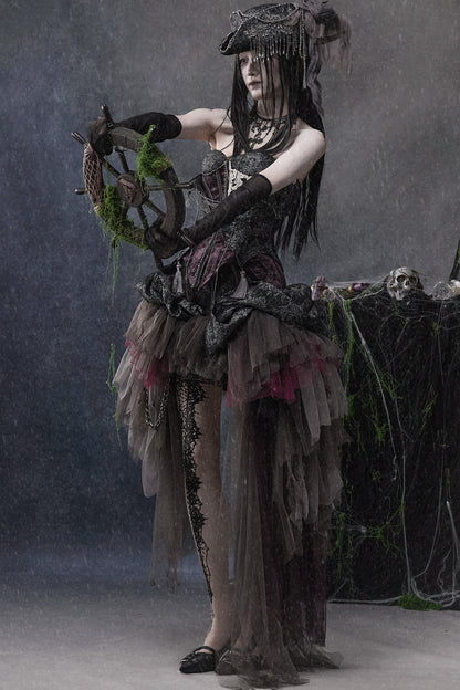 Gothic Purple Corset Dress