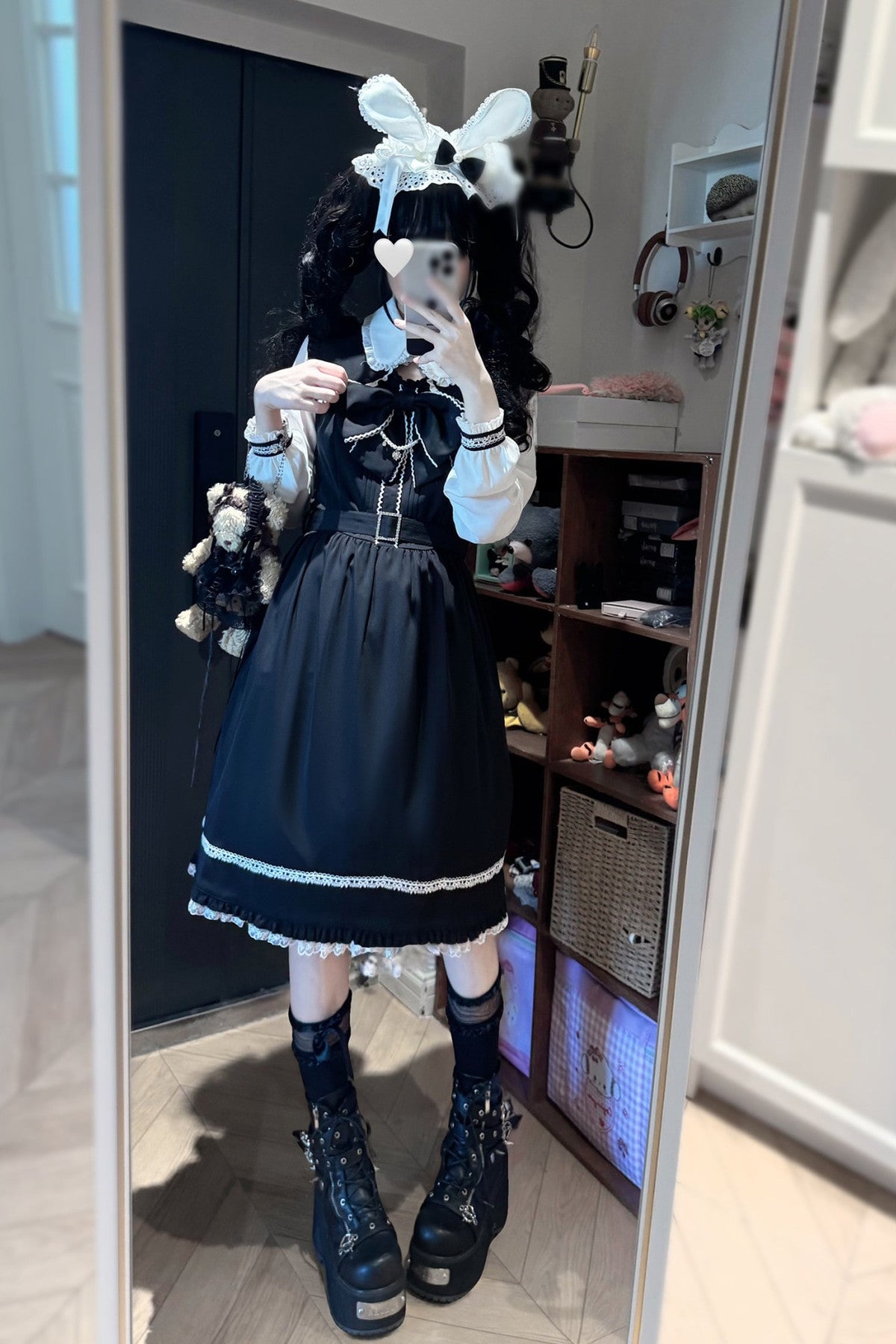Moonlight Trio Lace Bow Dress