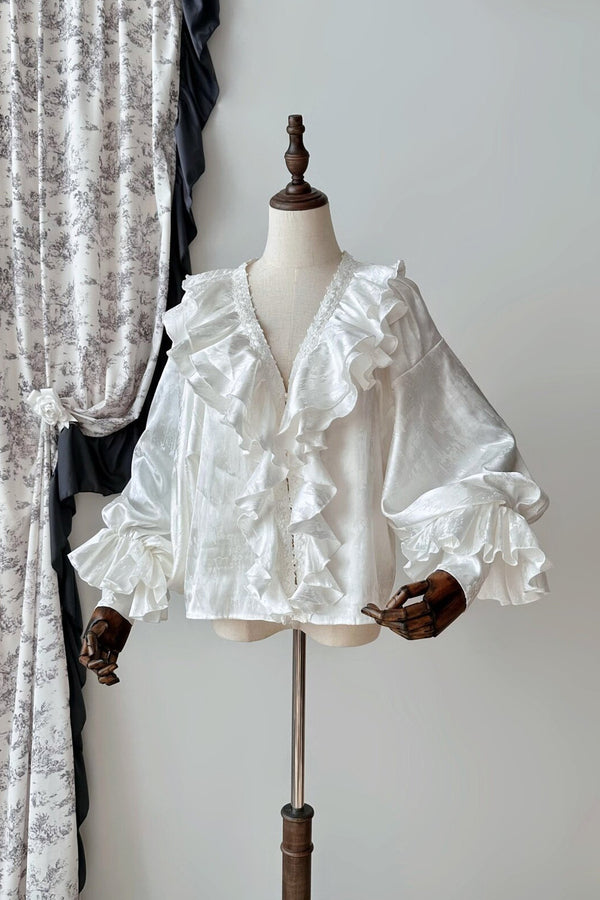 Oracle V-Neck Batwing Blouse