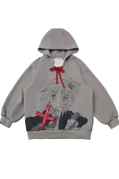 Three-Tone Tie-Dye Age-Reducing Hooded Sweatshirt