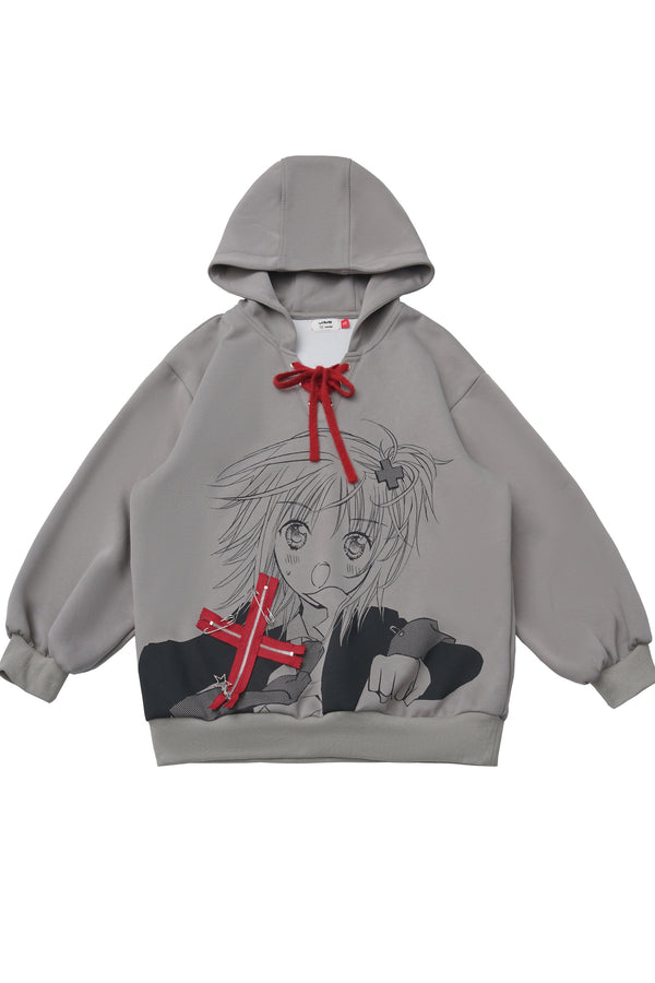 Three-Tone Tie-Dye Age-Reducing Hooded Sweatshirt