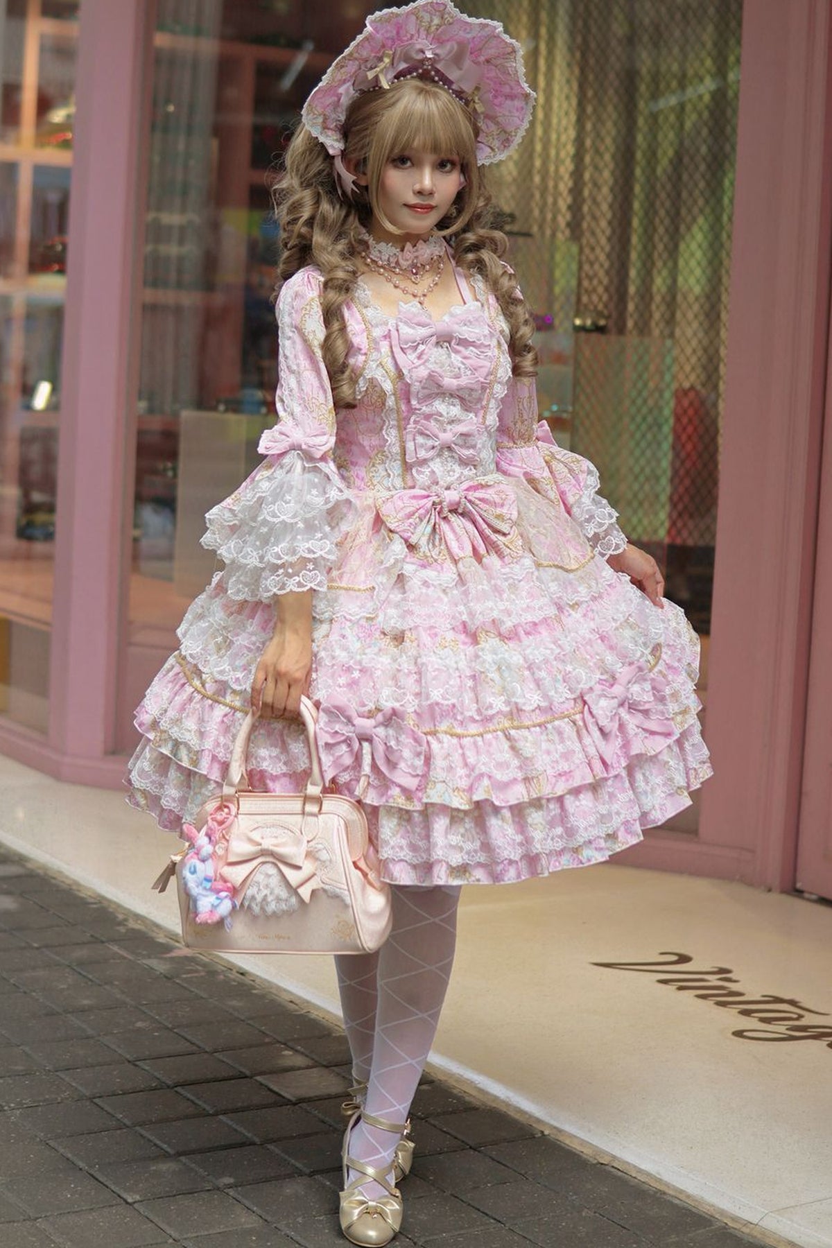 Long-Sleeved Candlestick Dress