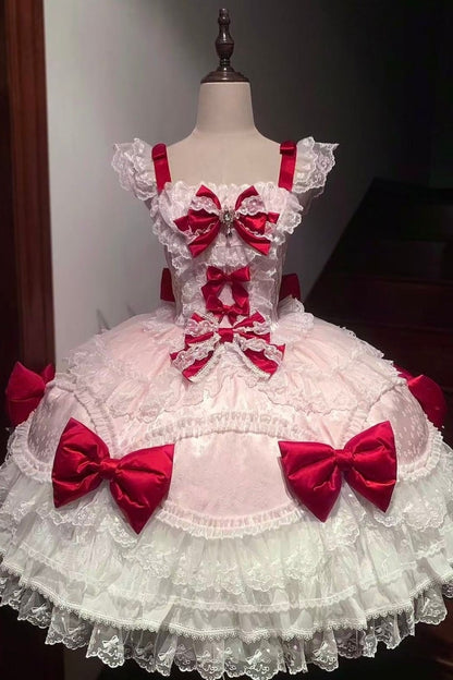 Cotton Candy Ribbon Princess Dress