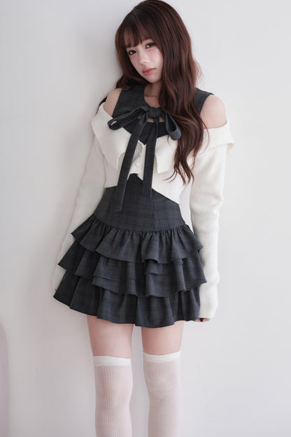 Multi-Layered Knit Top and Dress Set