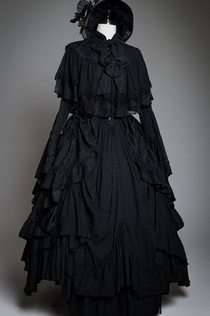 Gothic Embroidered Lolita Dress Set