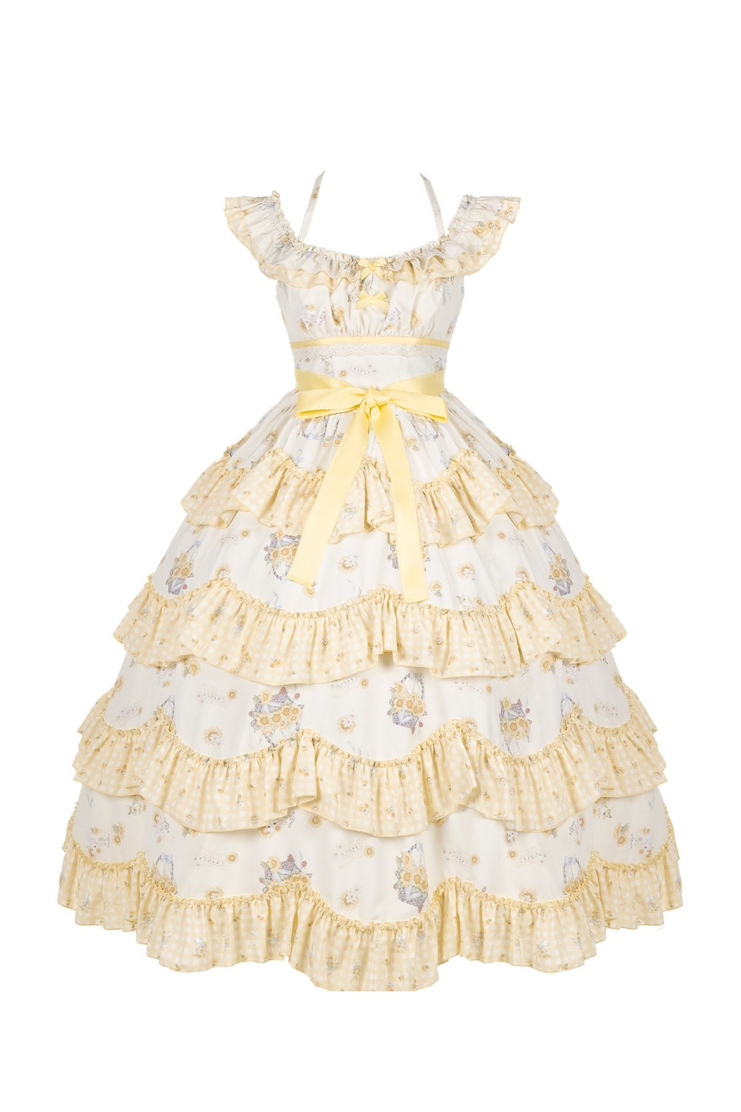 Sunflower Garden Ruffle Dress Set
