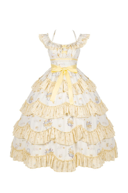 Sunflower Garden Ruffle Dress Set