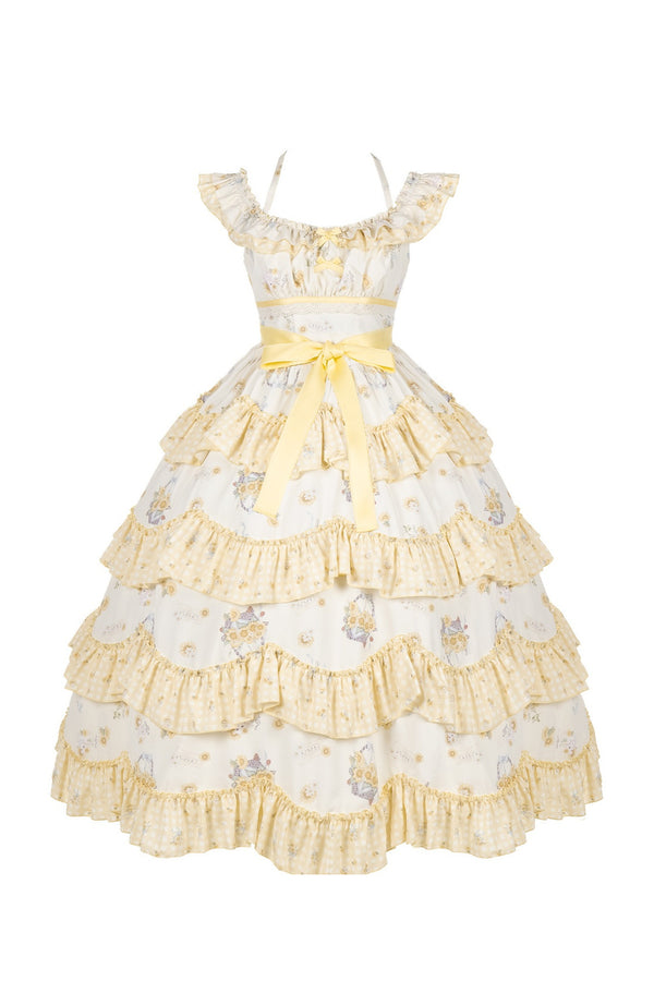 Sunflower Garden Ruffle Dress Set