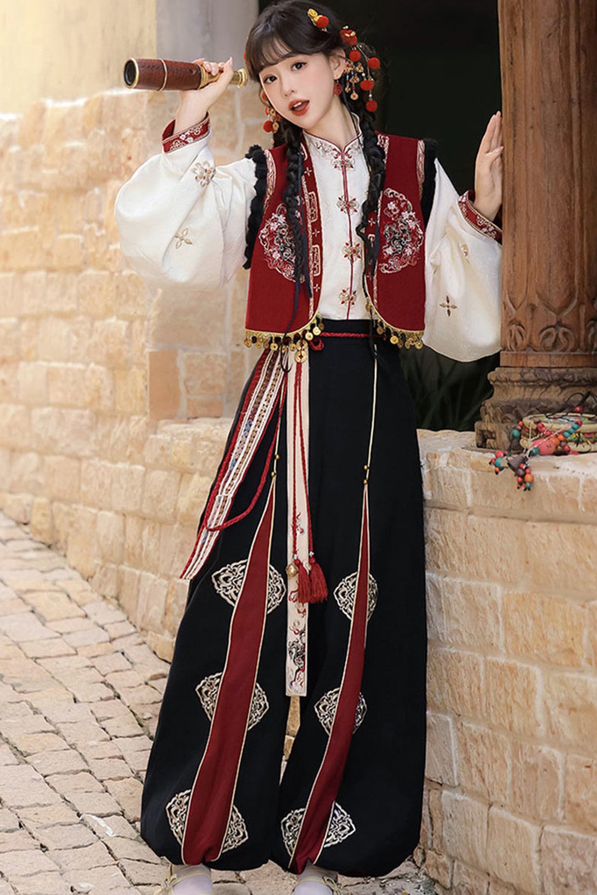 Ethnic Vest and Pants Set-Up