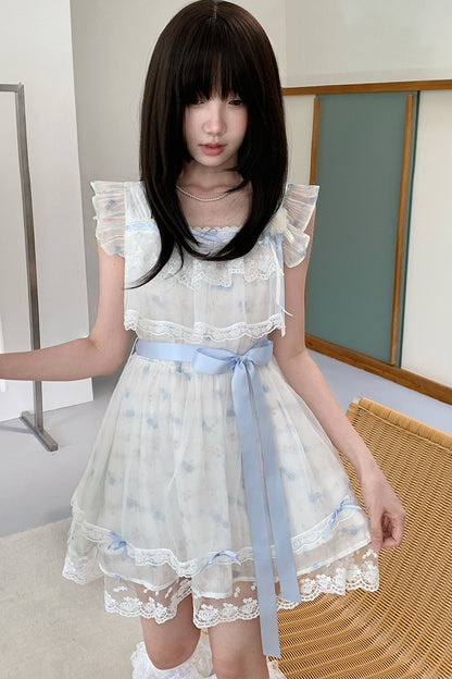 Milchblaues Engel-Lolita-Kleid