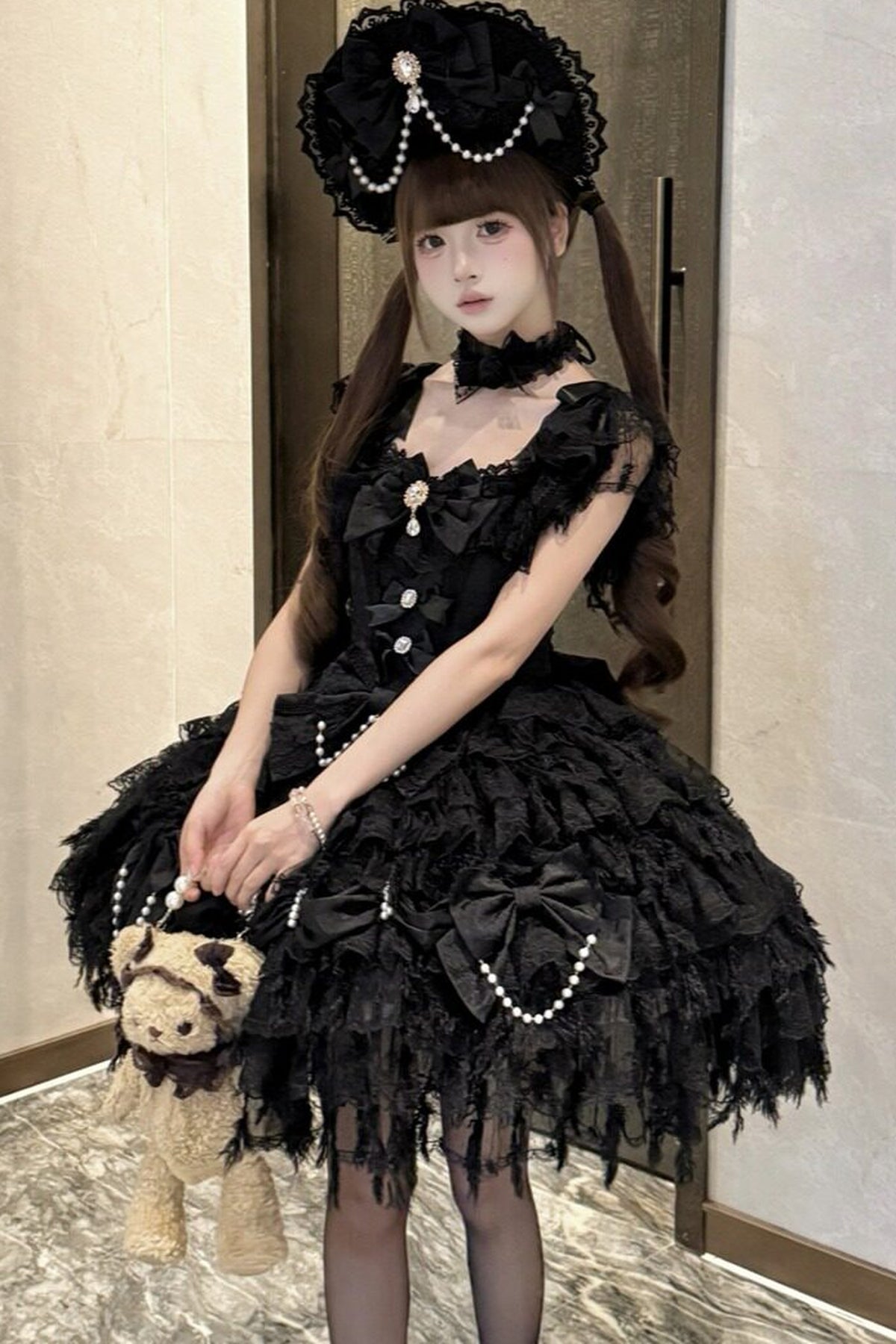 Lolita Hochzeits-JSK-Trägerkleid