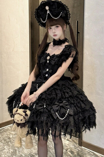 Lolita Hochzeits-JSK-Trägerkleid