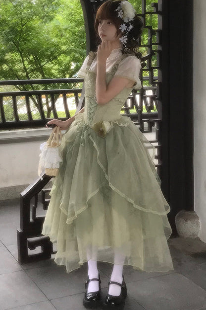 Robe de princesse chinoise romantique + accessoires