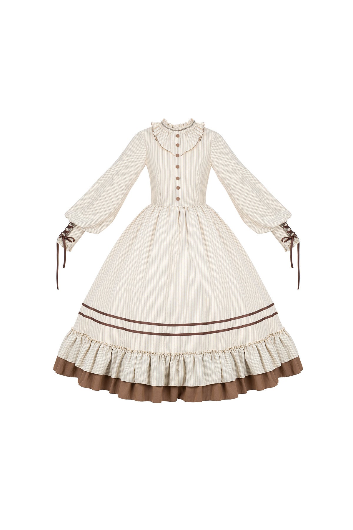 Gerüschtes Two-Way-Kleid mit Accessoire-Set