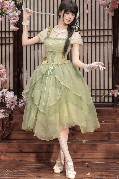 Robe de princesse chinoise romantique + accessoires