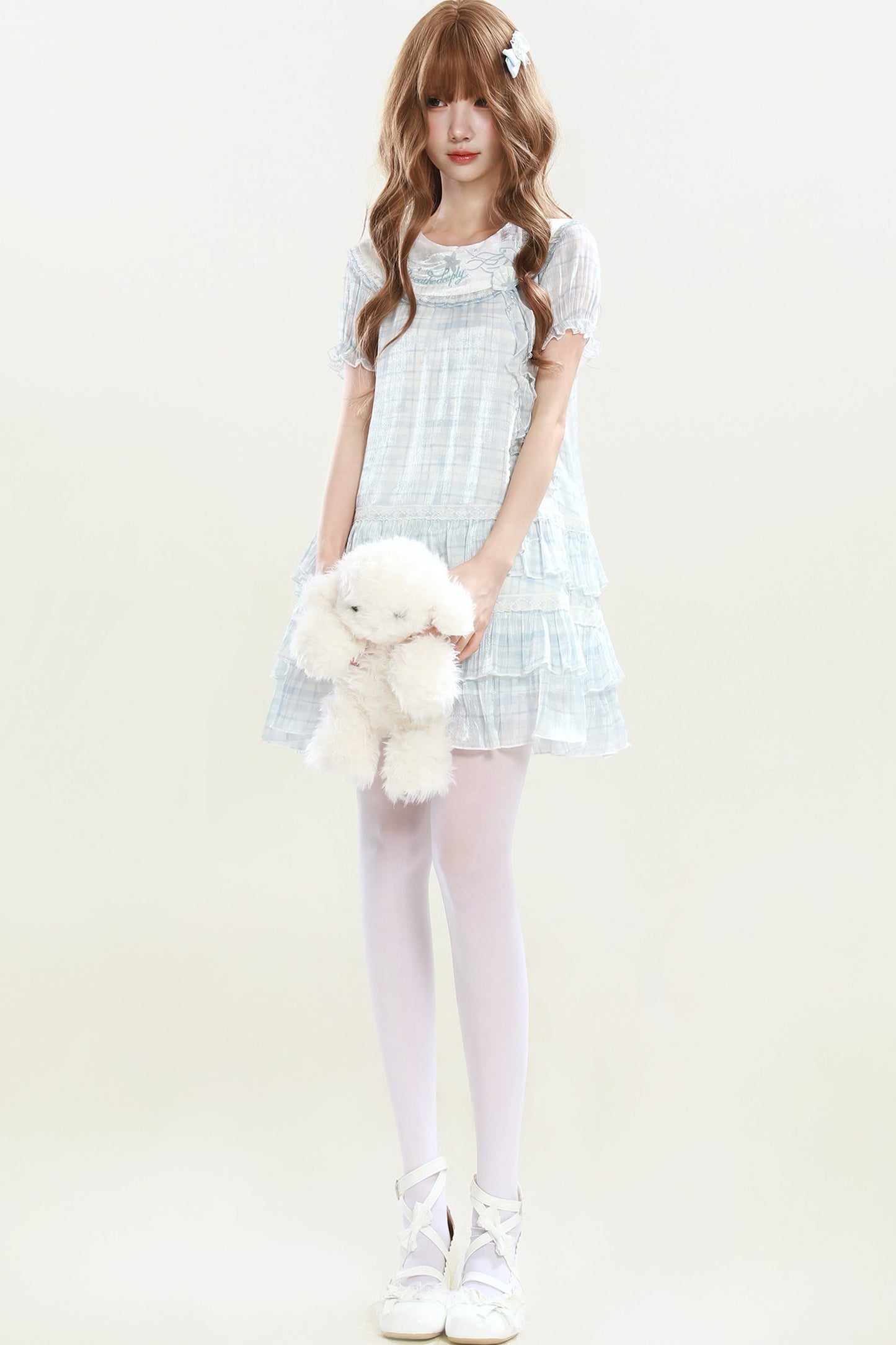マーメイドブループリンセスフリルワンピース