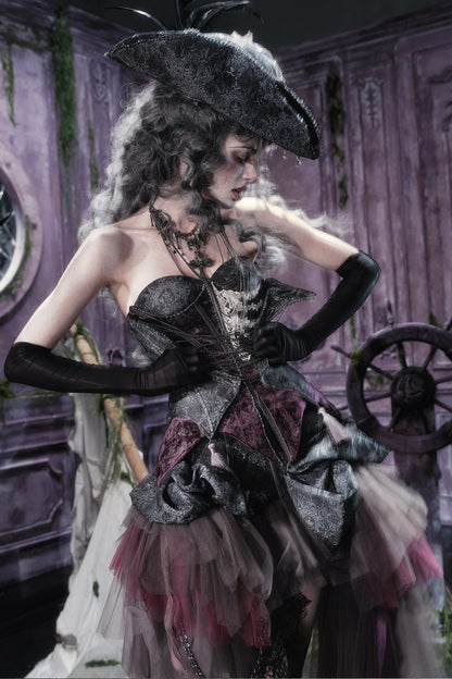 Gothic Purple Corset Dress