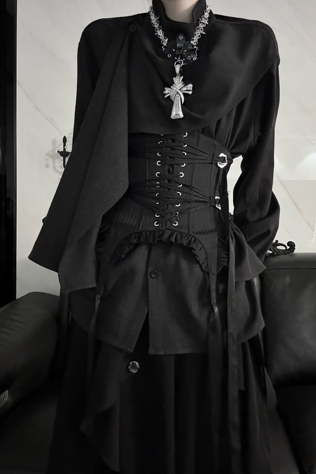 Irregular Spliced Design Shirt