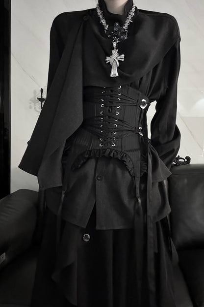 Irregular Spliced Design Shirt