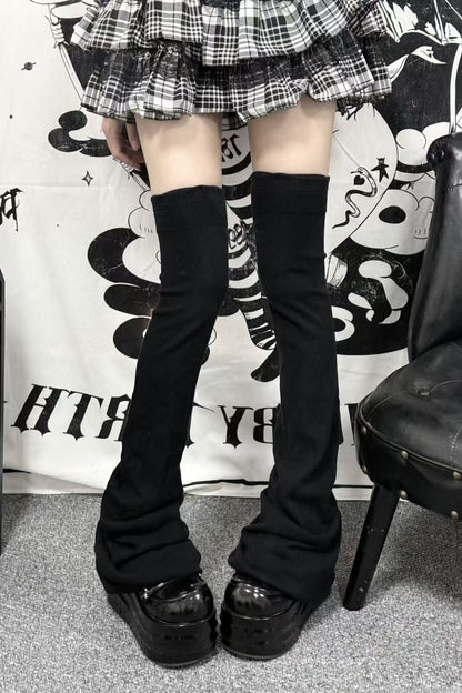 Thick Pleated Over-The-Knee Leg Warmers