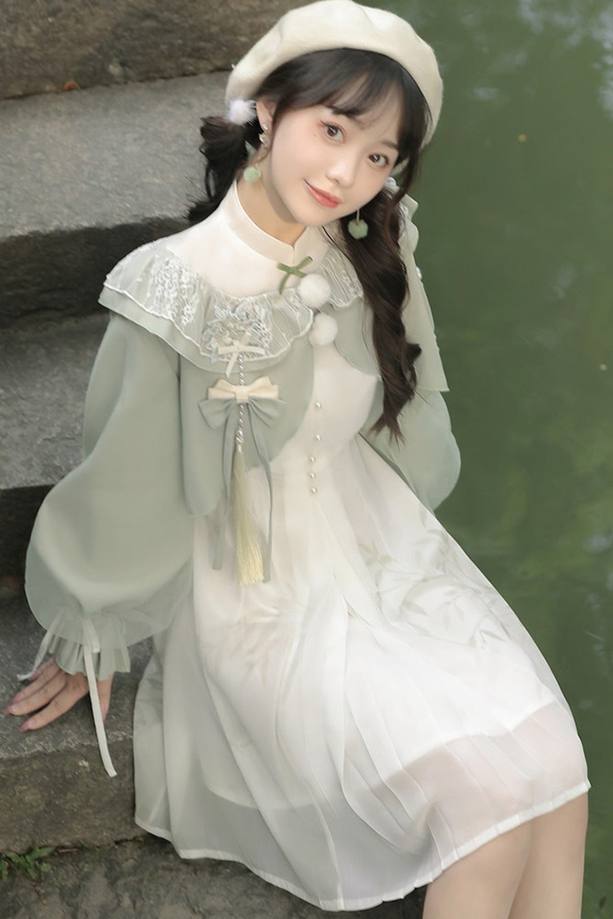 Lolita Han-Element pastorales Kleid-Set