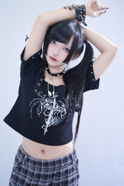 Spider Web Double Strap Top
