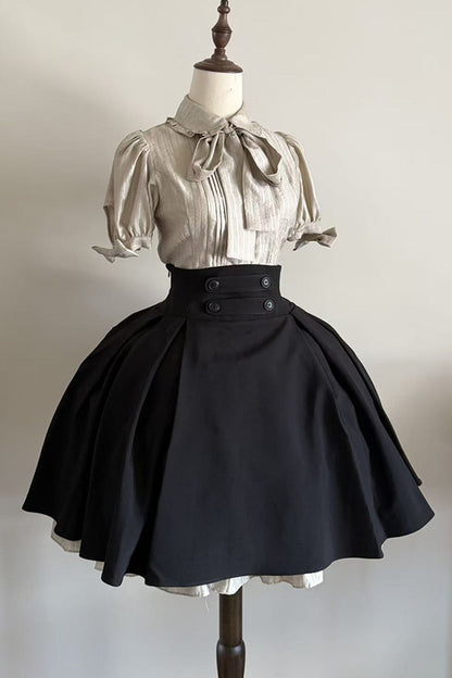 Bow Short Sleeve Blouse