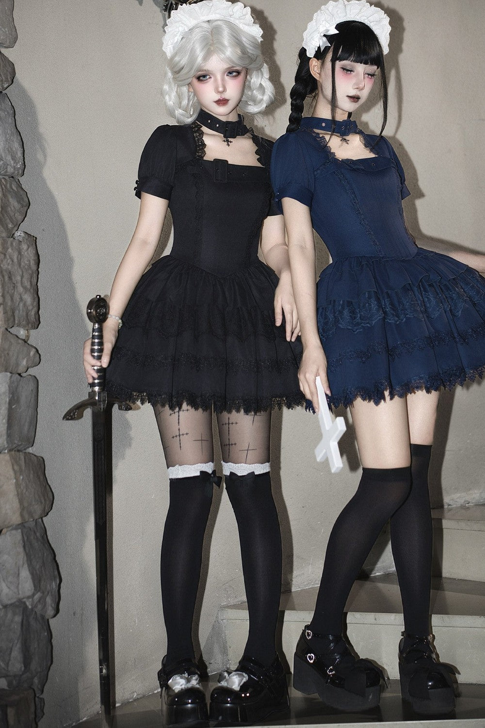 Dark Gothic Maid Lolita Set