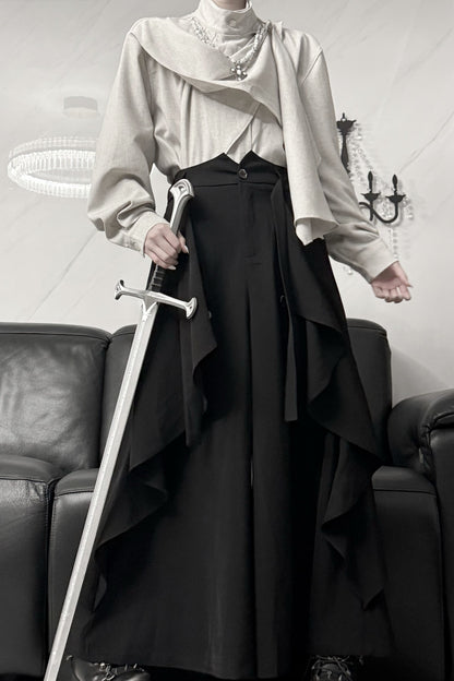 Irregular Spliced Design Shirt