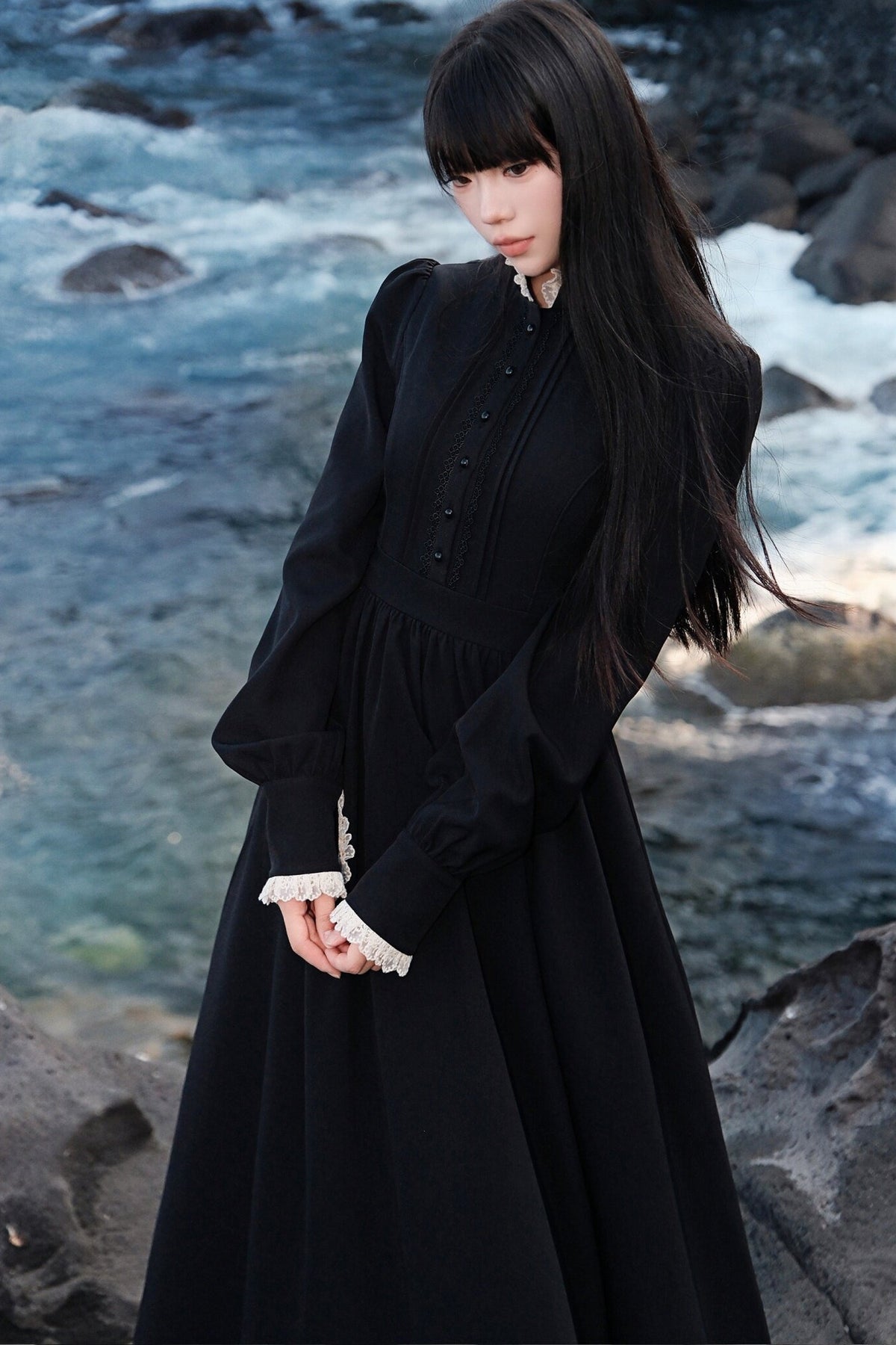 Retro French Palace Long Dress