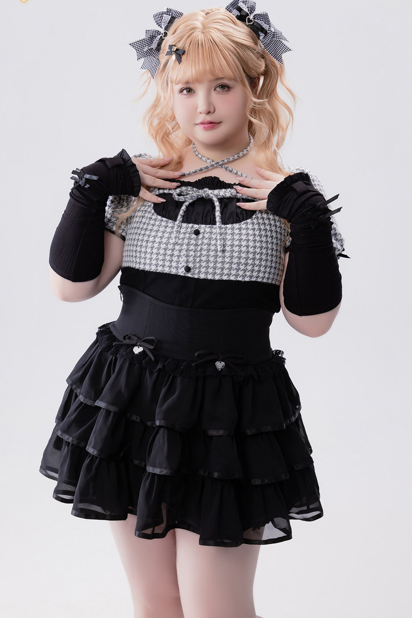 Conjunto idol con volante de estilo muñeca