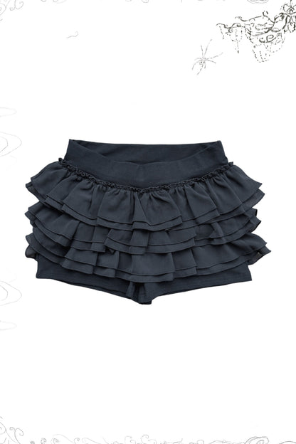 Soft Gothic Ruffle Puff-Sleeve Blazer Set-Up