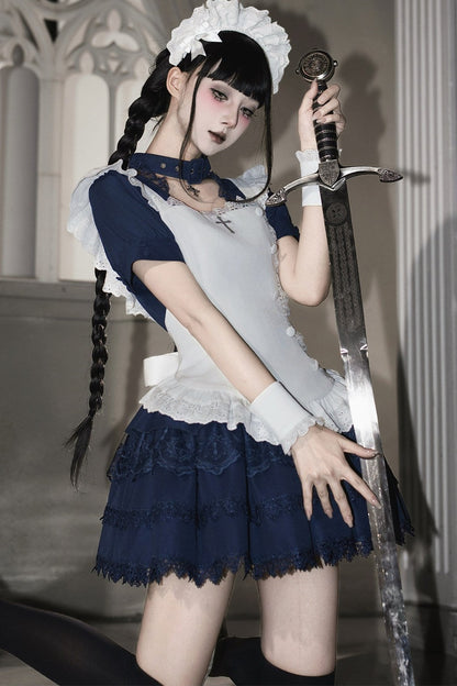 Dark Gothic Maid Lolita Set
